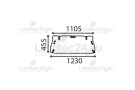 Cab glass assy CNH 83952034